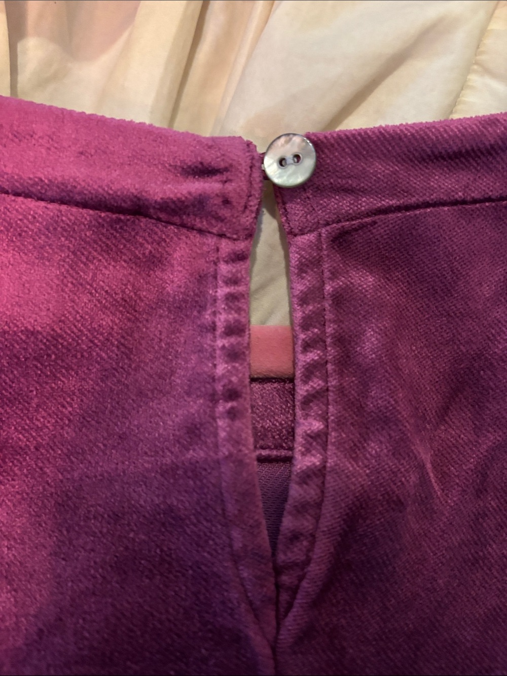 J Jill Purple Velvet Midi Shift Dress - Picture 3 of 3